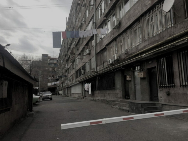 Edificios soviéticos en el distrito de Kond, Ereván, Armenia