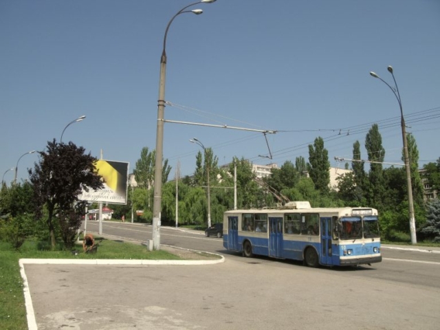Típico trolebús en Bender, Transnistria