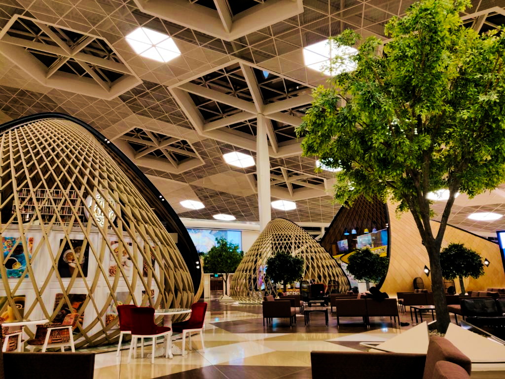 Aeropuerto Internacional Heydar Aliyev en Baku, Azerbaiyán